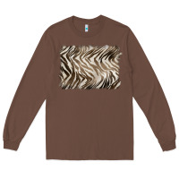 Chestnut brown zebra pattern background Long Sleeve Tee - BarkalooDesign