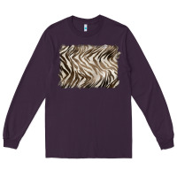 Plum brown zebra pattern background Long Sleeve Tee - BarkalooDesign