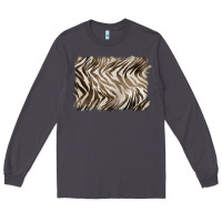 Smoke brown zebra pattern background Long Sleeve Tee - BarkalooDesign