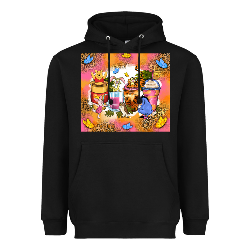 Cartoon Characters Coffee Cups Heavyweight Hoodie by Zillion Design Studio | Teevron