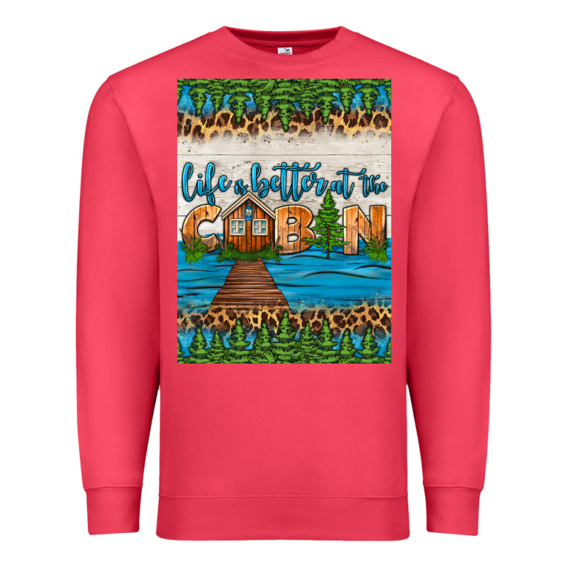 Life Is Better At The Cabin Air Freshener Premium Sweatshirt by HRA Design Shop | Teevron