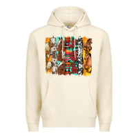 Sandshell western horses roses and bullskulls wıth cowhide amd serape brushstro Premium Hoodie - Artiststas