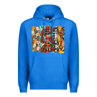 True Royal western horses roses and bullskulls wıth cowhide amd serape brushstro Premium Hoodie - Artiststas