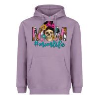 Lavender mom life with skull Heavyweight Hoodie - texasbilliewilder