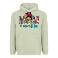 Matcha mom life with skull Heavyweight Hoodie - texasbilliewilder