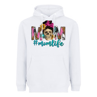 Mom Life With Skull Heavyweight Hoodie | Teevron