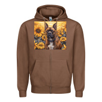 Chestnut boxer dog Zipper Hoodie - Unal Design
