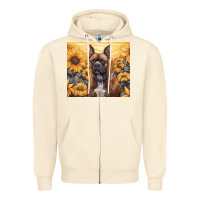Sandshell boxer dog Zipper Hoodie - Unal Design