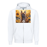White boxer dog Zipper Hoodie - Unal Design