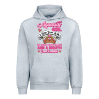 Heather Grey As a Aquarius Girl I was Born with My Heart on my Sleeve and a mouth Urban Hoodie - Jasminsmagicworld