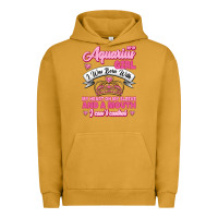 Pigment Peanut Butter As a Aquarius Girl I was Born with My Heart on my Sleeve and a mouth Urban Hoodie - Jasminsmagicworld