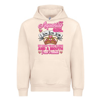 Sandshell As a Aquarius Girl I was Born with My Heart on my Sleeve and a mouth Urban Hoodie - Jasminsmagicworld