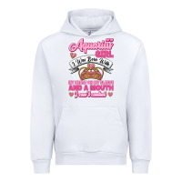 White As a Aquarius Girl I was Born with My Heart on my Sleeve and a mouth Urban Hoodie - Jasminsmagicworld