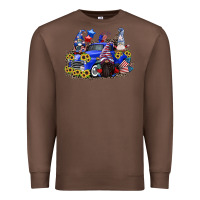 Chestnut 4th of July gnomes with truck Premium Sweatshirt - CowGirlArtShop