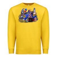 Lemon 4th of July gnomes with truck Premium Sweatshirt - CowGirlArtShop