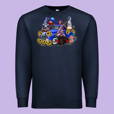 4th Of July Gnomes With Truck Premium Sweatshirt Designed By Cowgirlartshop
