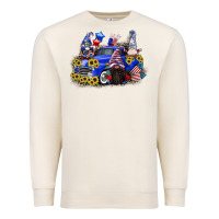 Sandshell 4th of July gnomes with truck Premium Sweatshirt - CowGirlArtShop