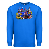 True Royal 4th of July gnomes with truck Premium Sweatshirt - CowGirlArtShop