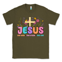 Army Green jesus the way the truth the life Classic Tee - MaliasSmallBusiness