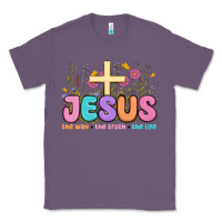 Lavender jesus the way the truth the life Classic Tee - MaliasSmallBusiness