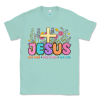 Seafoam jesus the way the truth the life Classic Tee - MaliasSmallBusiness