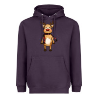 Plum cute reindeer Heavyweight Hoodie - RanaPortraitStore