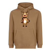 Toasted Coconut cute reindeer Heavyweight Hoodie - RanaPortraitStore