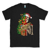Black sorta merry sorta scary skeleton Classic Tee - FaDigitalArtStudio