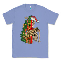 Colony Blue sorta merry sorta scary skeleton Classic Tee - FaDigitalArtStudio