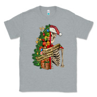 Heather Grey sorta merry sorta scary skeleton Classic Tee - FaDigitalArtStudio