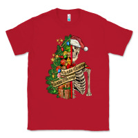 Red sorta merry sorta scary skeleton Classic Tee - FaDigitalArtStudio