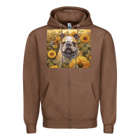 Chestnut bulldog Zipper Hoodie - Unal Design