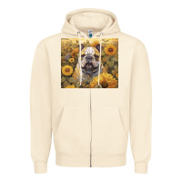 Sandshell bulldog Zipper Hoodie - Unal Design