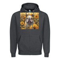 Smoke bulldog Zipper Hoodie - Unal Design