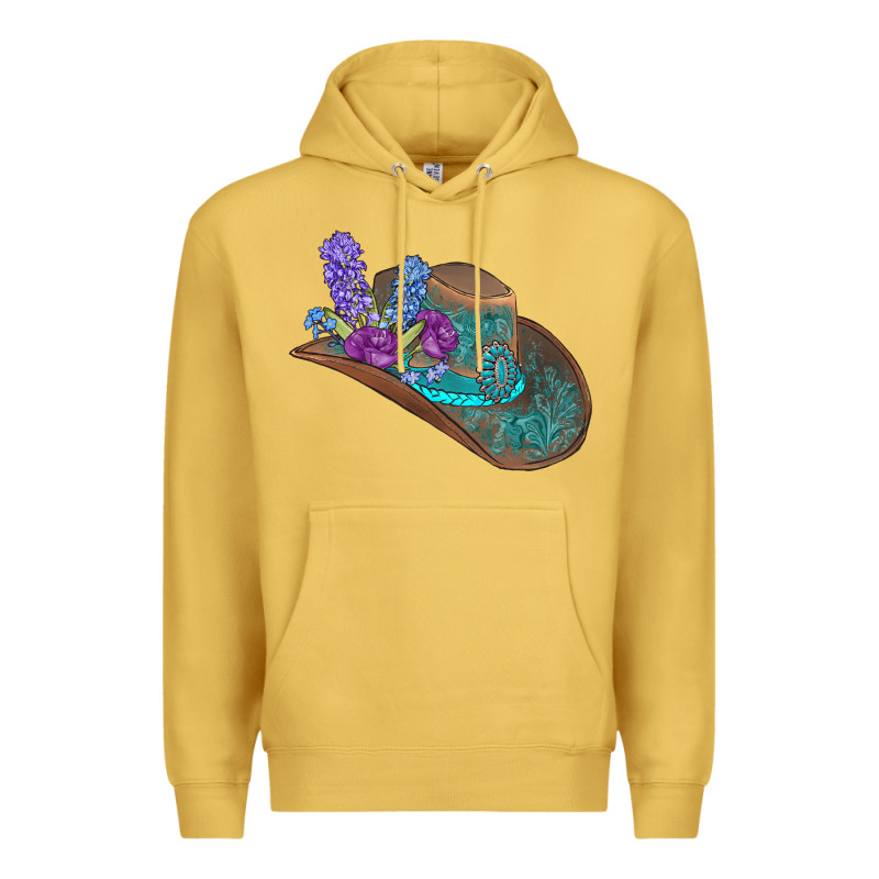 Cowboy Hat Premium Hoodie by AdoDesignShop | Teevron