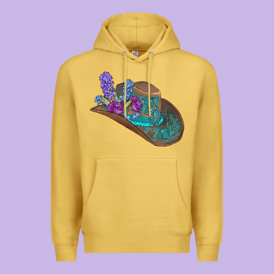 Cowboy Hat Premium Hoodie Designed By Adodesignshop