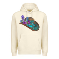 Sandshell cowboy hat Premium Hoodie - AdoDesignShop