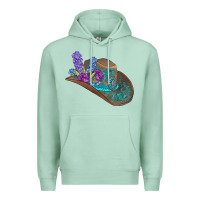 Seafoam cowboy hat Premium Hoodie - AdoDesignShop