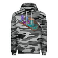 Slate Camo cowboy hat Premium Hoodie - AdoDesignShop