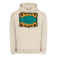 Pigment French Oak sunflower background Urban Hoodie - BarkalooDesign