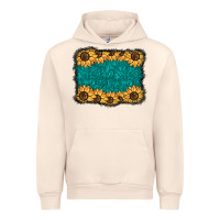 Sandshell sunflower background Urban Hoodie - BarkalooDesign