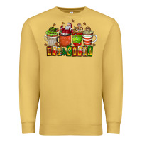 Antique Gold hot cocoa Premium Sweatshirt - CowhideDigitalArt