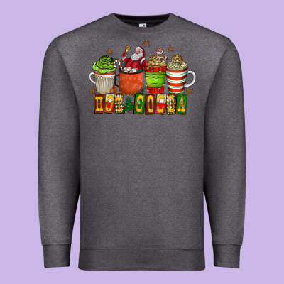 Hot Cocoa Premium Sweatshirt Designed By Cowhidedigitalart