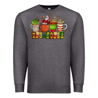 Charcoal Heather hot cocoa Premium Sweatshirt - CowhideDigitalArt