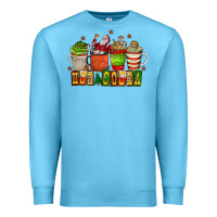 Ocean Blue hot cocoa Premium Sweatshirt - CowhideDigitalArt