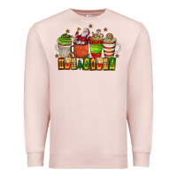 Pale Pink hot cocoa Premium Sweatshirt - CowhideDigitalArt