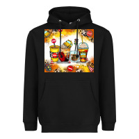Black bus driver coffee cups Heavyweight Hoodie - Zillion Design Studio