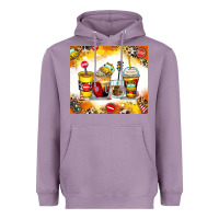 Lavender bus driver coffee cups Heavyweight Hoodie - Zillion Design Studio
