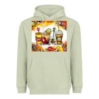 Matcha bus driver coffee cups Heavyweight Hoodie - Zillion Design Studio