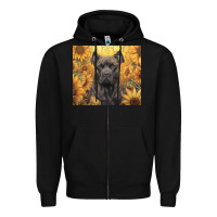 Black cane corso Zipper Hoodie - Unal Design